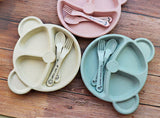 Baby bowl+spoon+fork Feeding Food Tableware Set