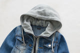 Handsome boy denim jeans coats