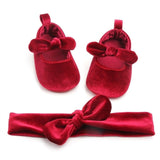 Velvet Cute Princess Soft Sole Shoes