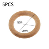 Wooden Baby Teething Rings
