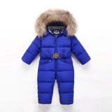 Snowsuit Nature Fur Duck Down Jacket