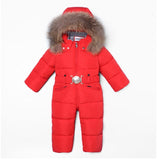 Snowsuit Nature Fur Duck Down Jacket