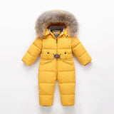 Snowsuit Nature Fur Duck Down Jacket