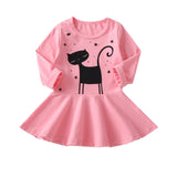 1-7 Years Kids Girl Baby Long Sleeve Dress