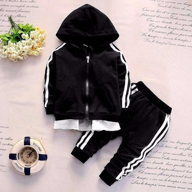 Baby Boy Cotton Zipper Jacket Pants