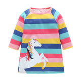 1-7 Years Kids Girl Baby Long Sleeve Dress