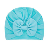 15 Colors Infant Headbands Solid Cotton Kont Turban Headband For Girls Spandx Stretchy Beanie Hat Headwear Baby Hair Accessories