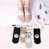 5Pairs/lot Kids Ankle Socks Cute Children Unicorn Socks For Girls Boys Seamless Ankle White Soft Cotton Socks 6 8 10 12 Years