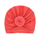 15 Colors Infant Headbands Solid Cotton Kont Turban Headband For Girls Spandx Stretchy Beanie Hat Headwear Baby Hair Accessories