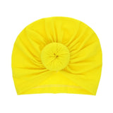 15 Colors Infant Headbands Solid Cotton Kont Turban Headband For Girls Spandx Stretchy Beanie Hat Headwear Baby Hair Accessories